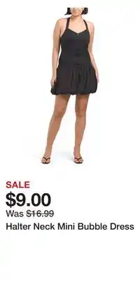 TJ Maxx Halter Neck Mini Bubble Dress offer