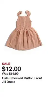 TJ Maxx Girls Smocked Button Front Jill Dress offer