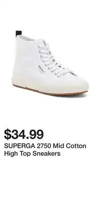 TJ Maxx SUPERGA 2750 Mid Cotton High Top Sneakers offer