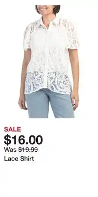 TJ Maxx Lace Shirt offer
