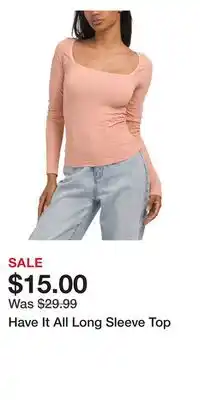 TJ Maxx Have It All Long Sleeve Top offer