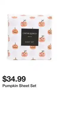 TJ Maxx Pumpkin Sheet Set offer