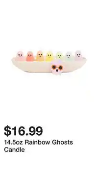 TJ Maxx 14.5oz Rainbow Ghosts Candle offer