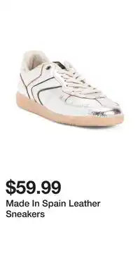 TJ Maxx Made In Spain Leather Sneakers offer