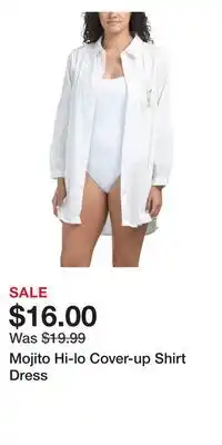 TJ Maxx Mojito Hi-lo Cover-up Shirt Dress offer