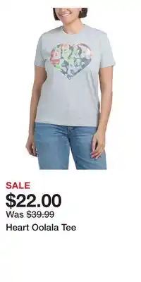 TJ Maxx Heart Oolala Tee offer
