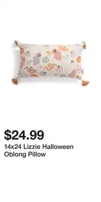 TJ Maxx 14x24 Lizzie Halloween Oblong Pillow offer