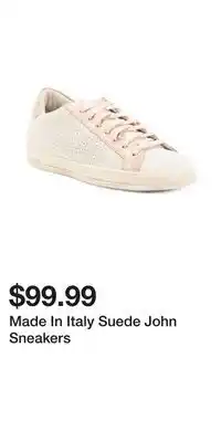 TJ Maxx Made In Italy Suede John Sneakers offer