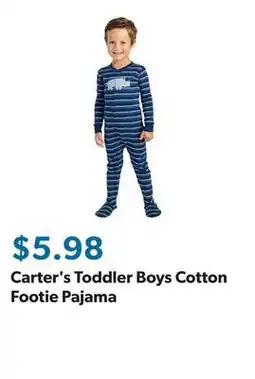 Sam's Club Carter's Toddler Boys Cotton Footie Pajama offer