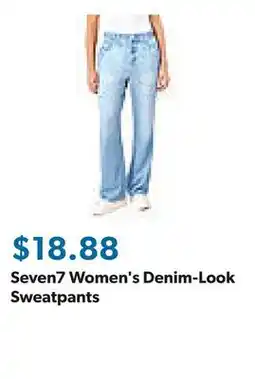 Sam's Club Seven7 Women's Denim-Look Sweatpants offer