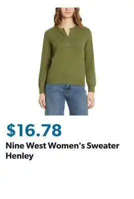 Sam's Club Nine West Women's Sweater Henley offer