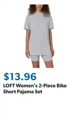 Sam's Club LOFT Women's 2-Piece Bike Short Pajama Set offer
