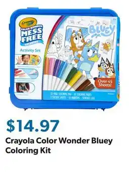 Sam's Club Crayola Color Wonder Bluey Coloring Kit offer