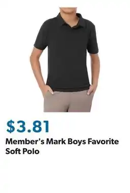 Sam's Club Member's Mark Boys Favorite Soft Polo offer