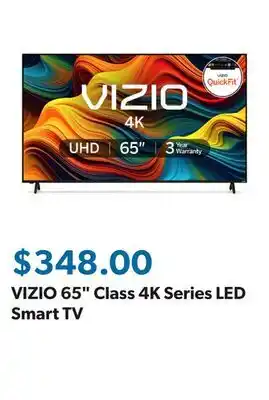 Sam's Club VIZIO 65 Class 4K Series LED Smart TV offer