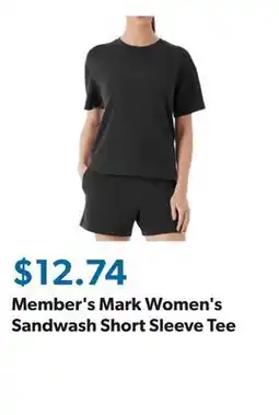 Sam's Club Member's Mark Women's Sandwash Short Sleeve Tee offer