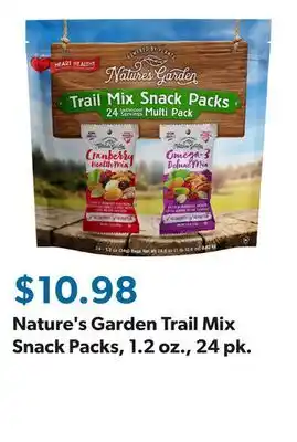 Sam's Club Nature's Garden Trail Mix Snack Packs, 1.2 oz., 24 pk offer