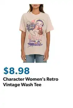 Sam's Club Character Women's Retro Vintage Wash Tee offer