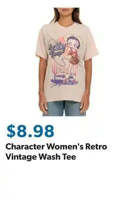 Sam's Club Character Women's Retro Vintage Wash Tee offer