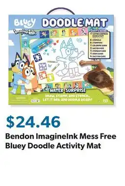 Sam's Club Bendon ImagineInk Mess Free Bluey Doodle Activity Mat offer