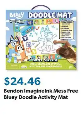 Sam's Club Bendon ImagineInk Mess Free Bluey Doodle Activity Mat offer