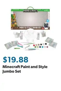 Sam's Club Minecraft Paint and Style Jumbo Set offer