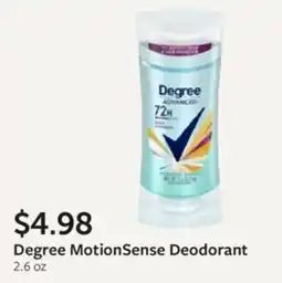 Fareway Degree Motion Sense Deodorant offer