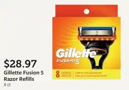 Fareway Gillette Fusion 5 Razor Refills offer