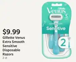 Fareway Gillette Venus Extra Smooth Sensitive Disposable Razors offer