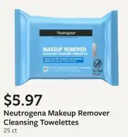 Fareway Neutrogena Makeup Remover Cleansing Towelettes offer