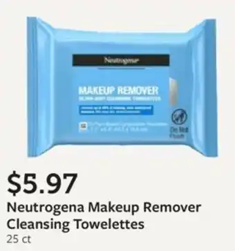 Fareway Neutrogena Makeup Remover Cleansing Towelettes offer