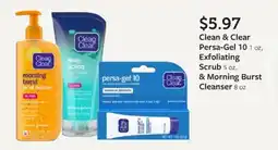 Fareway Clean & Clear Persa-Gel Exfoliating Scrub & Morning Burst Cleanser offer