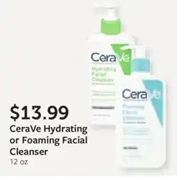 Fareway CeraVe Hydrating or Foaming Facial Cleanser offer