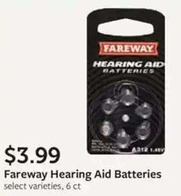 Fareway Fareway Hearing Aid Batteries offer