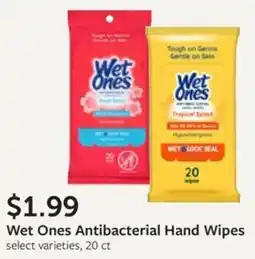 Fareway Wet Ones Antibacterial Hand Wipes offer