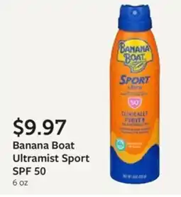 Fareway Banana Boat Ultramist Sport SPF 50 offer