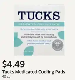 Fareway Tucks Medicated Cooling Pads offer