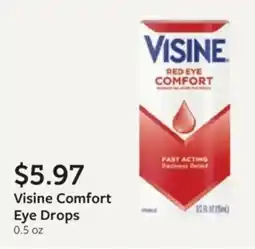 Fareway Visine Comfort Eye Drops offer