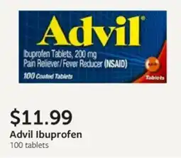 Fareway Advil Ibuprofen 100 tablets offer