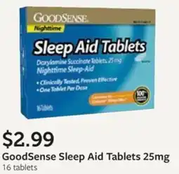 Fareway GoodSense Sleep Aid Tablets 25mg offer