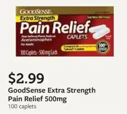 Fareway GoodSense Extra Strength Pain Relief 500mg offer