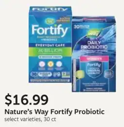 Fareway Nature's Way Fortify Probiotic offer