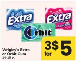 ACME Wrigley's Extra or Orbit Gum offer