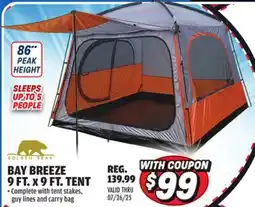 Big 5 Golden Bear Bay Breeze 9' x 9' Tent offer