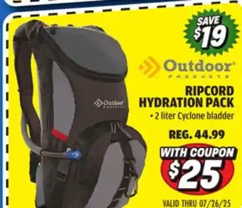 Big 5 Outdoor Products Ripcord Hydration Pack offer