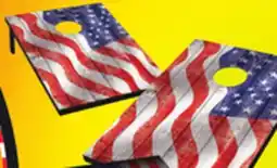 Big 5 Wild Sports Wavy American Flag Cornhole Tailgate Toss Game offer