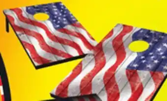 Big 5 Wild Sports Wavy American Flag Cornhole Tailgate Toss Game offer