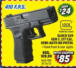 Big 5 Umarex Glock G19 Gen 3 .177 Caliber Semi-Auto BB Pistol offer