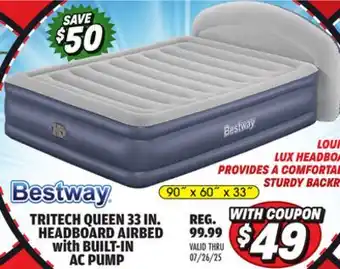 Big 5 Sealy 22 Tritech Airbed Queen with Built-in AC Pump offer
