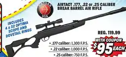 Big 5 Hatsan AirTact .177 Caliber Break-Barrel Air Rifle Combo offer